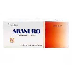 Thuốc Abanuro 30mg Phương Đông điều trị rối loạn tuần hoàn não (3 vỉ x 10 viên)
