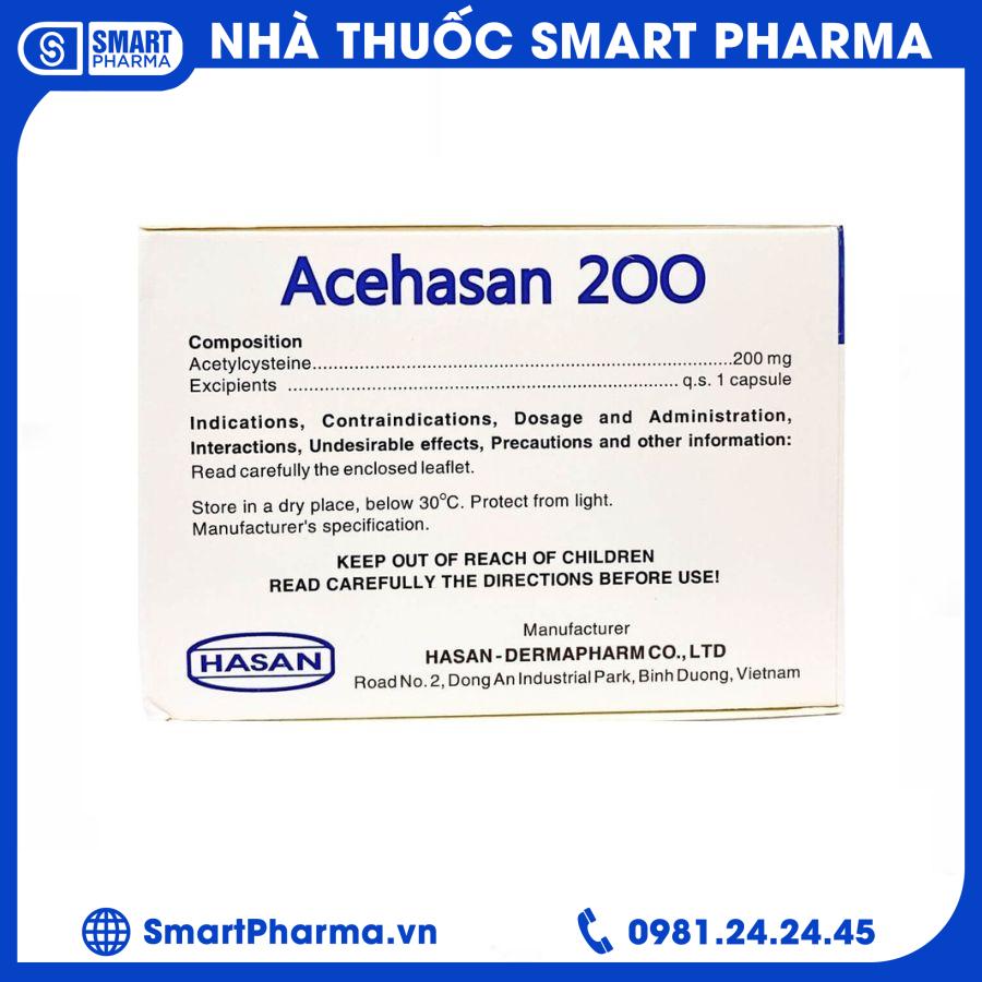 Acehasan 200mg 100v2 Smart Pharma - Acehasan 200mg 100v2