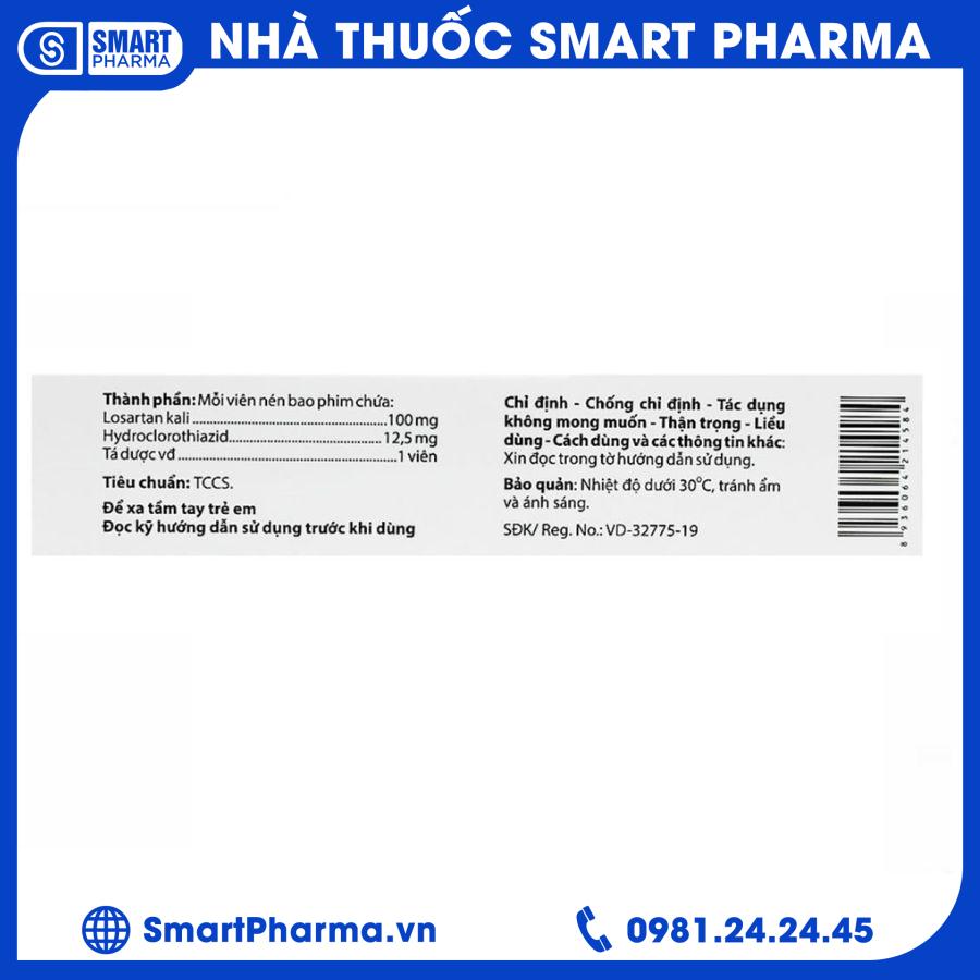 AgiLosart-H 100-12,5 2 Smart Pharma - AgiLosart H 100 125 2