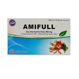 Thuốc Amifull 300mg Mediplantex giúp giảm đau lưng, đau khớp, đau cơ (6 vỉ x 10 viên)