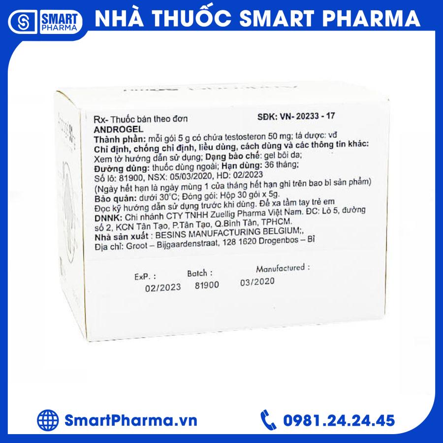 Androgel 50mg 2 Smart Pharma - Androgel 50mg 2