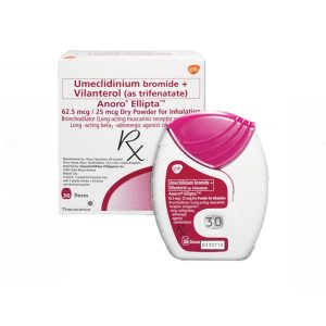 Smart Pharma - Thuốc Anoro Ellipta 62.5/25mcg GSK điều trị duy trì giãn phế quản (30 liều) 1 Smart Pharma - Anoro Ellipta1