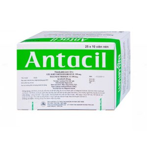 Thuốc Antacil 250mg Thai Nakorn Patana điều trị bệnh loét dạ dày, tá tràng (25 vỉ x 10 viên)