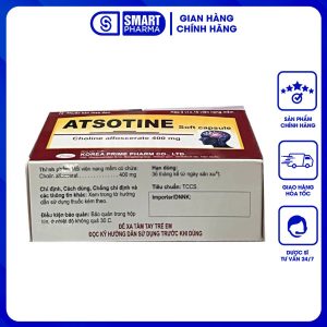 Smart Pharma - Thuốc Atsotine 400mg Korea Prime Pharm điều trị phục hồi não sau đột quỵ (3 vỉ x 10 viên) 2 Smart Pharma - Atsotine1