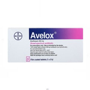 Thuốc Avelox 400mg Bayer điều trị nhiễm khuẩn (1 vỉ x 5 viên)