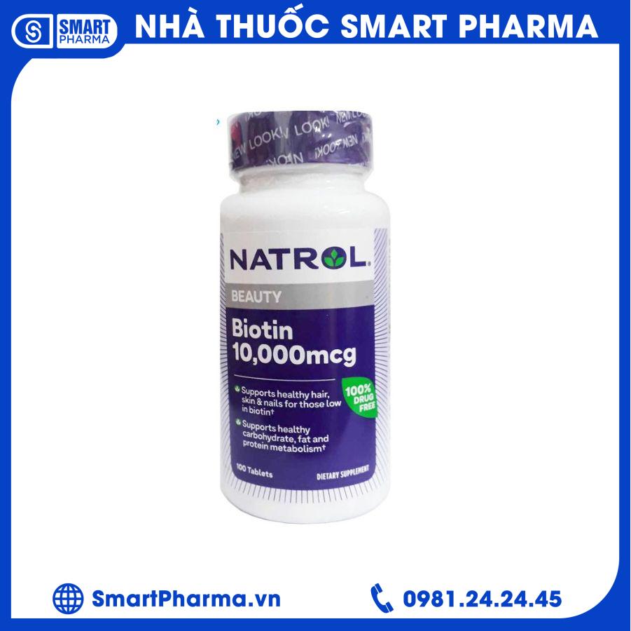 Biotin 10000mcg Natrol Smart Pharma - Biotin 10000mcg Natrol