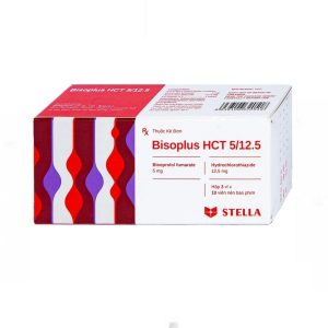 Thuốc Bisoplus HCT 5/12.5 Stella điều trị tăng huyết áp (3 vỉ x 10 viên)