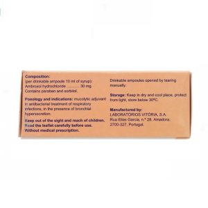 Smart Pharma - Siro uống Drenoxol Laboratorios điều trị bệnh đường hô hấp, viêm phế quản, hen phế quản (4 vỉ x 5 ống) 2 Smart Pharma - Drenoxol1