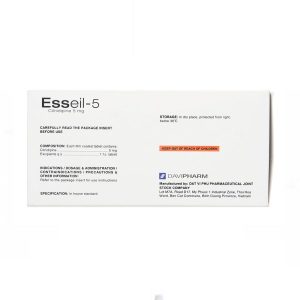 Smart Pharma - Thuốc Esseil-5 Davipharm điều trị tăng huyết áp (10 vỉ x 10 viên) 2 Smart Pharma - Esseil 5 1 1