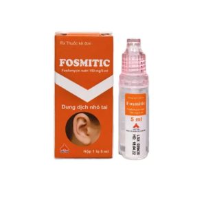 Thuốc nhỏ tai Fosmitic 150mg/5ml trị viêm tai giữa, viêm màng nhĩ, viêm tai ngoài (Hộp 1 ống 5ml)