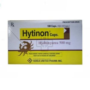 Thuốc Hytinon 500mg Korea United điều trị bệnh bạch cầu mạn tính dòng tủy (10 vỉ x 10 viên)