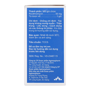 Smart Pharma - Thuốc bột Agiroxi 50 Agimexpharm điều trị nhiễm khuẩn hô hấp, bệnh bạch hầu (30 gói x 1.5g) 3 Smart Pharma - NT SMART PHARMA 2026 10 12T090744.837