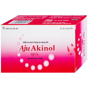 Thuốc Aju Akinol Phil điều trị mụn trứng cá nang sần (3 vỉ x 10 viên)