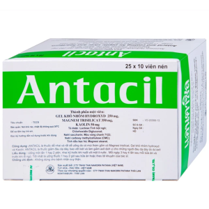 Smart Pharma - Thuốc Antacil 250mg Thai Nakorn Patana điều trị bệnh loét dạ dày, tá tràng (25 vỉ x 10 viên) 1 Smart Pharma - Nha thuoc Smart Pharma 2026 10 16T163445.935
