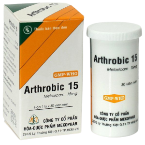 Thuốc Arthrobic 15 Mekophar điều trị viêm đau xương khớp, viêm khớp dạng thấp (30 viên)