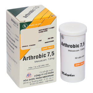Thuốc Arthrobic 7.5 Mekophar điều trị viêm đau xương khớp, viêm khớp dạng thấp (50 viên)