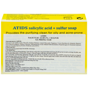 Smart Pharma - Xà phòng tắm Atids Salicylic Acid 2% + sulfur hỗ trợ làm giảm mụn lưng (80g) 2 Smart Pharma - Nha thuoc Smart Pharma 2026 10 21T100647.798