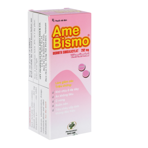 Smart Pharma - Thuốc Ame Bismo 262mg OPV giảm khó chịu ở dạ dày, ăn không tiêu, ợ nóng (6 vỉ x 10 viên) 1 Smart Pharma - Nha thuoc Smart Pharma 67