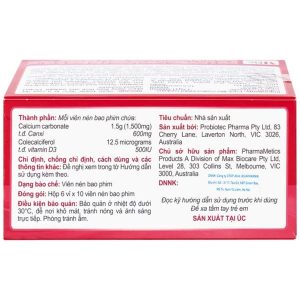 Smart Pharma - Thuốc Abricotis Probiotec cải thiện sức khỏe xương và cơ bắp (6 vỉ x 10 viên) 3 Smart Pharma - Nha thuoc Smartpharma 38