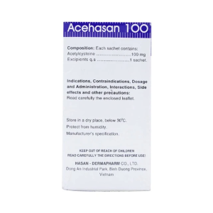 Smart Pharma - Thuốc bột Acehasan 100 Hasan làm loãng đờm trong các bệnh phế quản (30 gói) 3 Smart Pharma - Nha thuoc Smartpharma 54