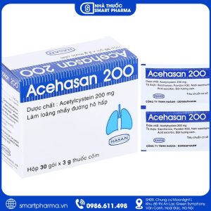 Thuốc Acehasan 200 giúp loãng đờm trong các bệnh phổi cấp và mãn tính