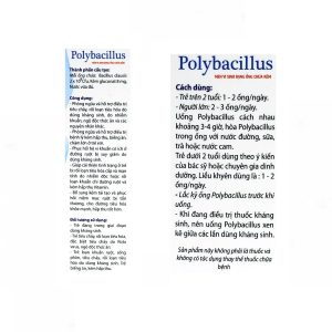 Smart Pharma - Men tiêu hoá Polybacillus Trường Thọ hỗ trợ đường ruột khoẻ mạnh hộp 15 ống x 10ml 1 Smart Pharma - Polybacillus2