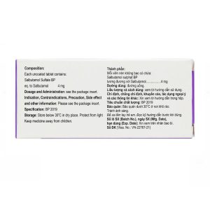 Smart Pharma - Thuốc Salzol 4mg Windlas Biotech điều trị các chứng hen suyễn, khó thở liên tục (10 vỉ x 10 viên) 2 Smart Pharma - Salzol2