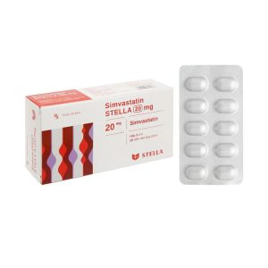 Smart Pharma - Thuốc Simvastatin Stella 20mg điều trị tăng cholesterol máu (3 vỉ x 10 viên) 1 Smart Pharma - Simvastatin 20 mg Stella2