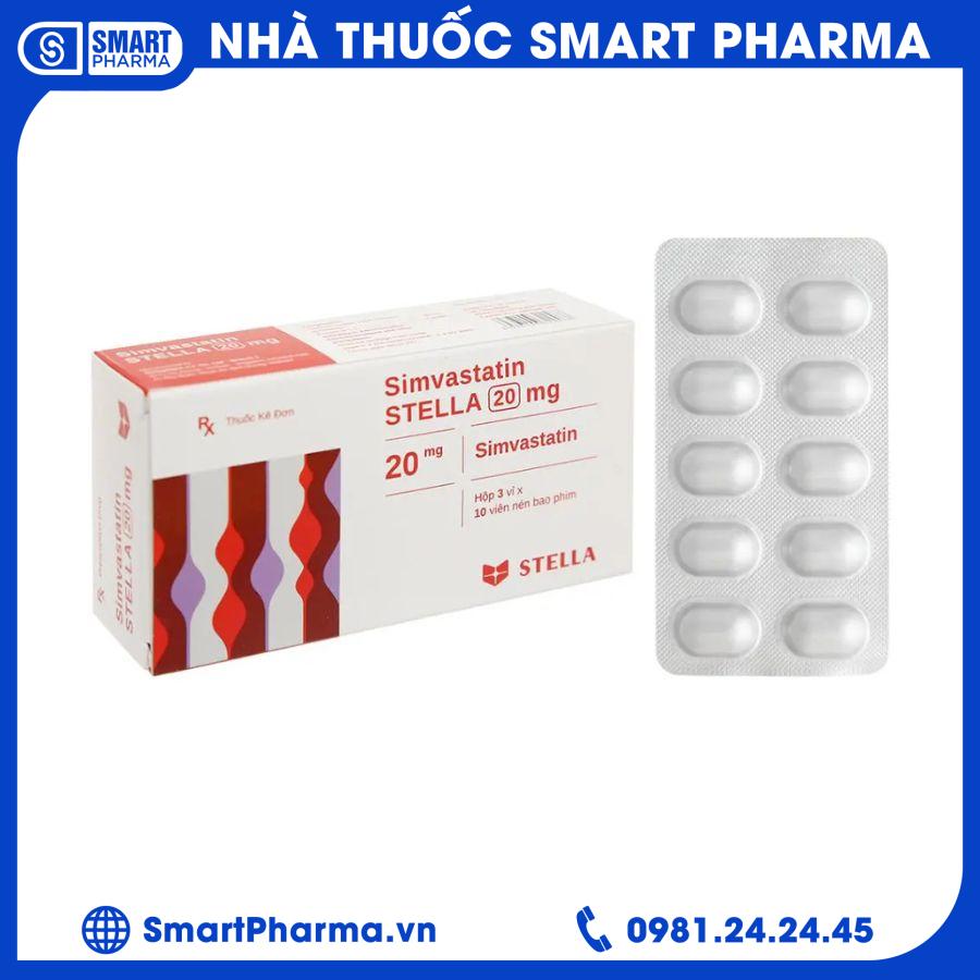 Simvastatin 20 mg Stella2 Smart Pharma - Simvastatin 20 mg Stella2