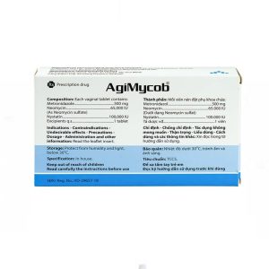 Smart Pharma - Viên đặt phụ khoa Agimycob Agimexpharm điều trị viêm âm đạo ( Hộp 1 vỉ x 10 viên) 1 Smart Pharma - Smart pharma 18