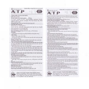 Smart Pharma - Thuốc A.T.P 20mg Mediplantex điều trị suy tim, hoạt động cơ kém, bệnh lý dạ dày ( Hộp 10 vỉ x 10 viên) 2 Smart Pharma - Smart pharma 2025 03 07T113415.388