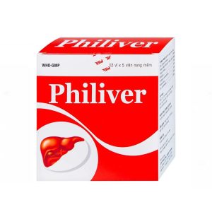 Viên nang mềm Philiver Phil Inter Pharma điều trị bệnh gan mạn tính, gan nhiễm mỡ ( Hộp 12 vỉ x 5 viên)