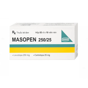 Thuốc Masopen 250/25 Hasan điều trị triệu chứng bệnh parkinson ( Hộp 3 vỉ x 10 viên)