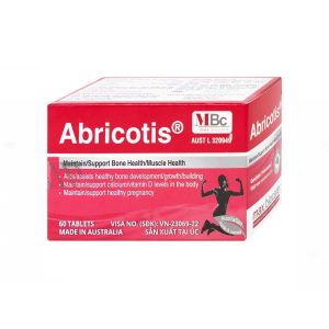 Thuốc Abricotis Probiotec hỗ trợ sức khỏe xương, cơ bắp, bổ sung canxi (6 vỉ x 10 viên)