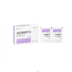 Thuốc Agimoti-S 1g Agimexpharm điều trị chứng buồn nôn, nôn, cảm giác chướng vùng thượng vị ( Hộp 30 gói)
