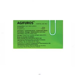 Smart Pharma - Thuốc Agifuros 40mg Agimexpharm điều trị phù phổi cấp, phù do tim, gan, thận ( Hộp 10 vỉ x 25 viên) 1 Smart Pharma - Smart pharma 27