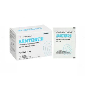 Hỗn dịch uống Armten 90 Armephaco điều trị các chứng nhiễm khuẩn đường hô hấp cấp ( Hộp 10 gói)