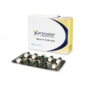 Thuốc Artrodar 50mg Chemedica điều trị thoái hóa khớp hông hoặc gối ( Hộp 3 vỉ x 10 viên)