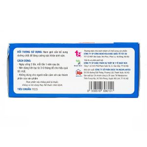 Smart Pharma - Viên uống SpermQ Tây Âu tăng cường sức khỏe sinh sản cho nam giới (6 vỉ x 10 viên) 2 Smart Pharma - SpermQ 6vix10vien 1