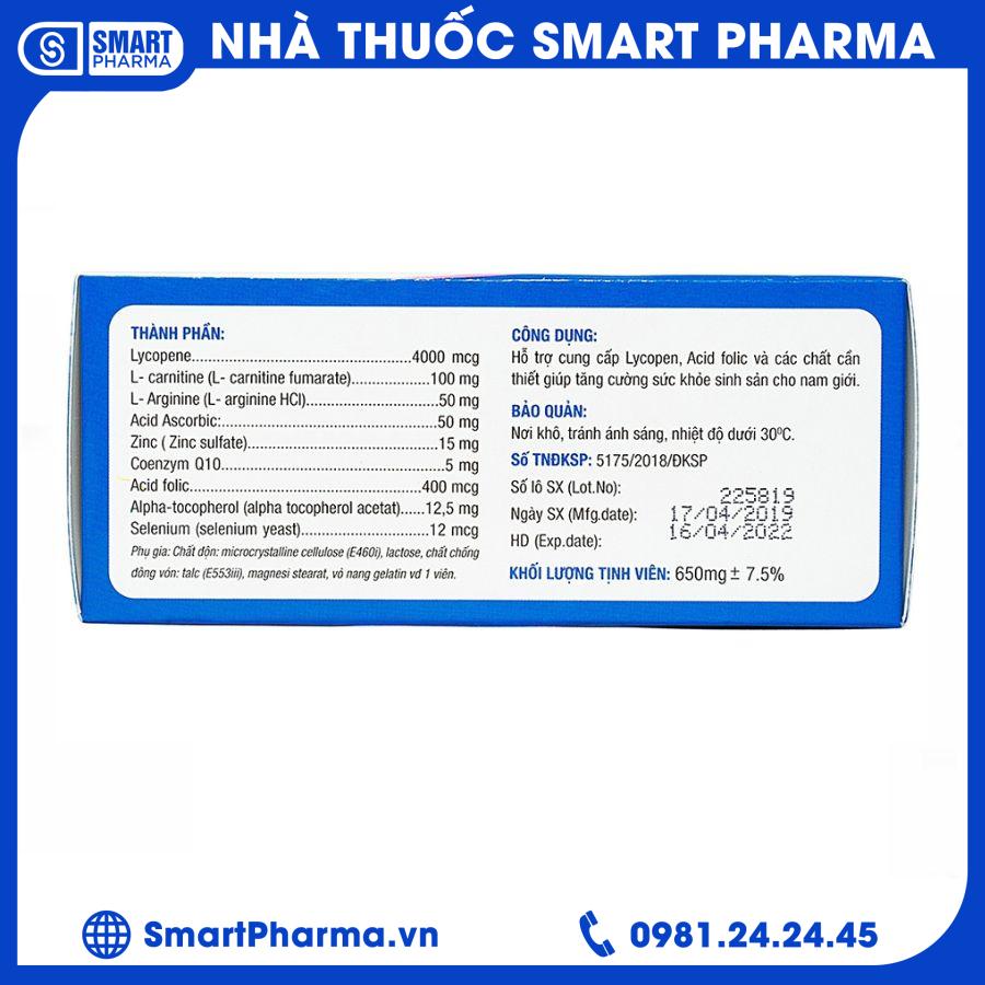 SpermQ 6vỉx10viên) 2 Smart Pharma - SpermQ 6vix10vien 2