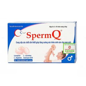 Viên uống SpermQ Tây Âu tăng cường sức khỏe sinh sản cho nam giới (6 vỉ x 10 viên)