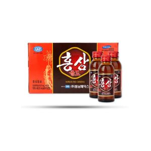 Sâm nước Korean Red Ginseng SamSung Hàn Quốc giúp bồi bổ cơ thể, tăng cường sức khỏe ( Hộp 10 lọ)