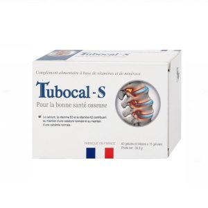 Viên uống Tubocal-S Lustrel bổ sung canxi, vitamin D3 và vitamin K2, giúp xương và răng chắc khỏe (4 vỉ x 15 viên)
