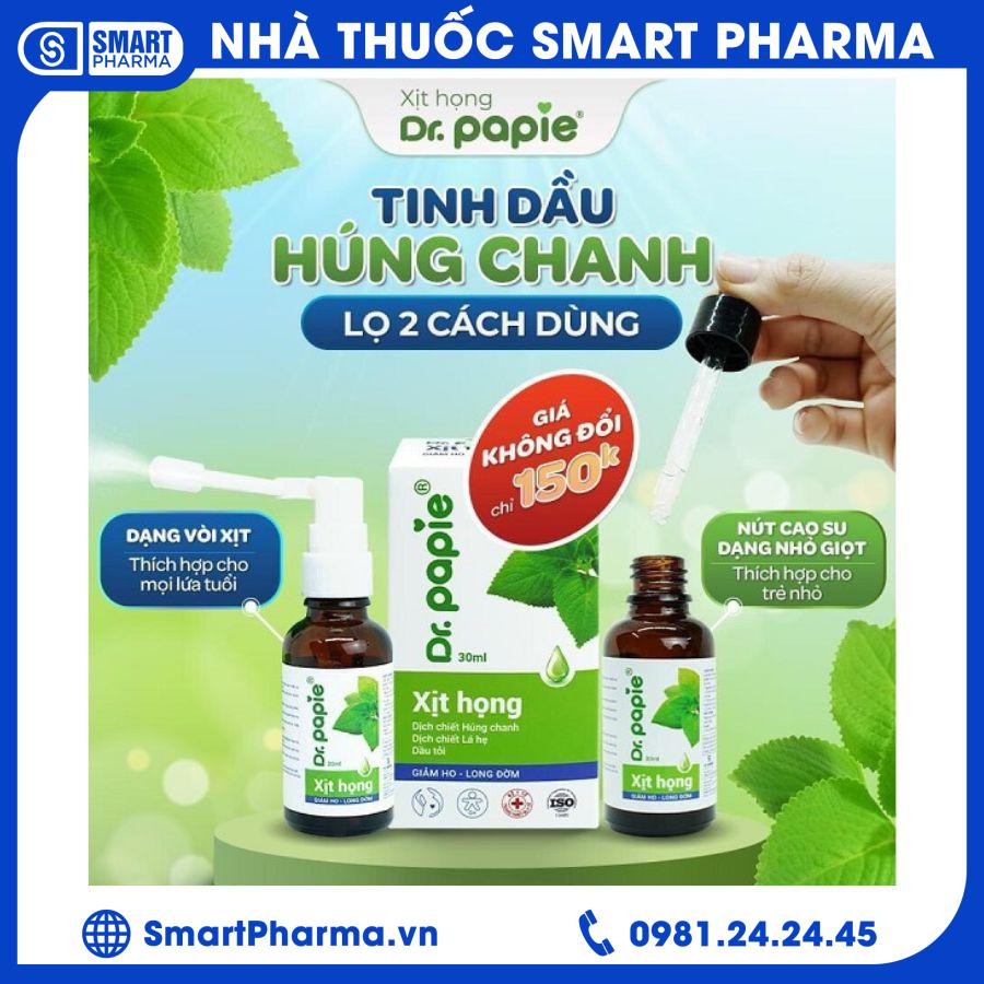 Xịt họng Dr .papie 1 Smart Pharma - Xit hong Dr .papie 1