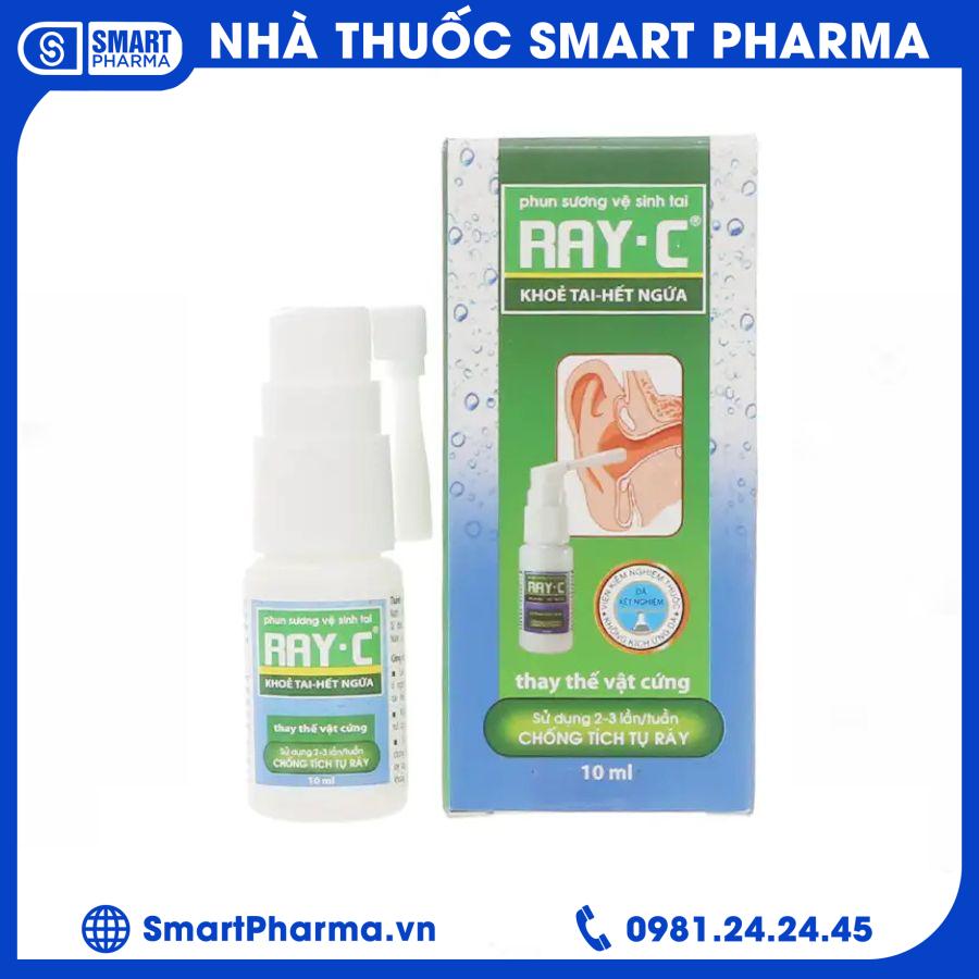 Xịt ráy tai Ray - C Smart Pharma - Xit ray tai Ray C