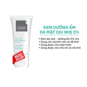 Smart Pharma - Kem dưỡng da mặt Ziaja Med Atopic Skin Dermatological Formula Face Cream giúp dưỡng ẩm và làm mềm da, giảm khô da (50ml) 1 Smart Pharma - Ziaja Atopic Skin 1