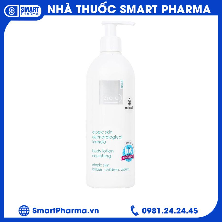 Ziaja Med Atopic Skin 400ml Nhũ tương mượt da toàn thân Smart Pharma - Ziaja Med Atopic Skin 400ml Nhu tuong muot da toan than