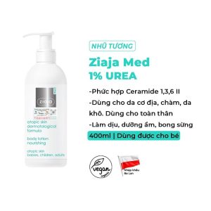 Smart Pharma - Ziaja Med Atopic Skin 400ml Nhu tuong muot da toan than1