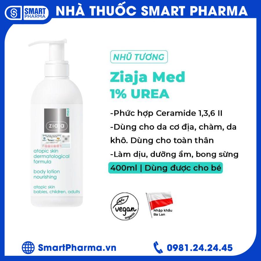 Ziaja Med Atopic Skin 400ml Nhũ tương mượt da toàn thân1 Smart Pharma - Ziaja Med Atopic Skin 400ml Nhu tuong muot da toan than1