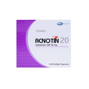 Thuốc Acnotin 20mg MEGA We care điều trị mụn trứng cá nặng (3 vỉ x 10 viên)